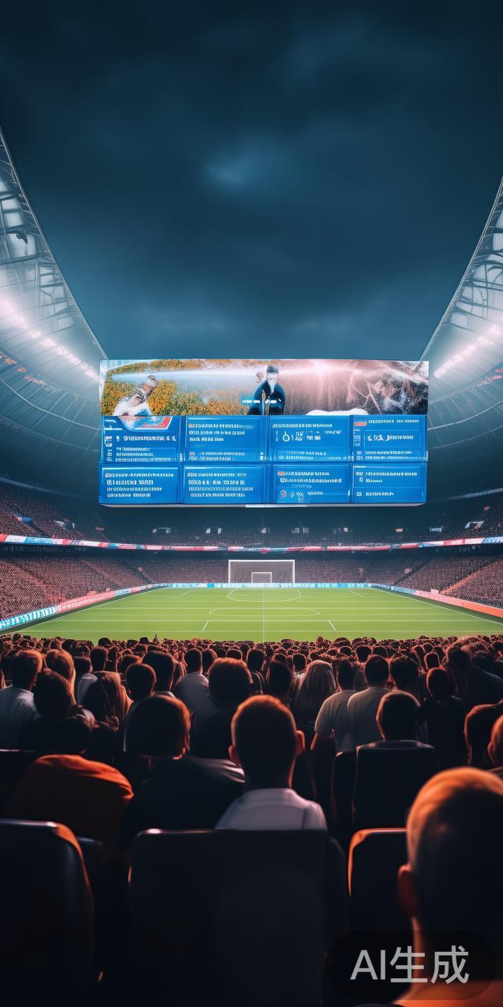 以某知名足球队的比赛为例，体育迷们不仅可以观看实时